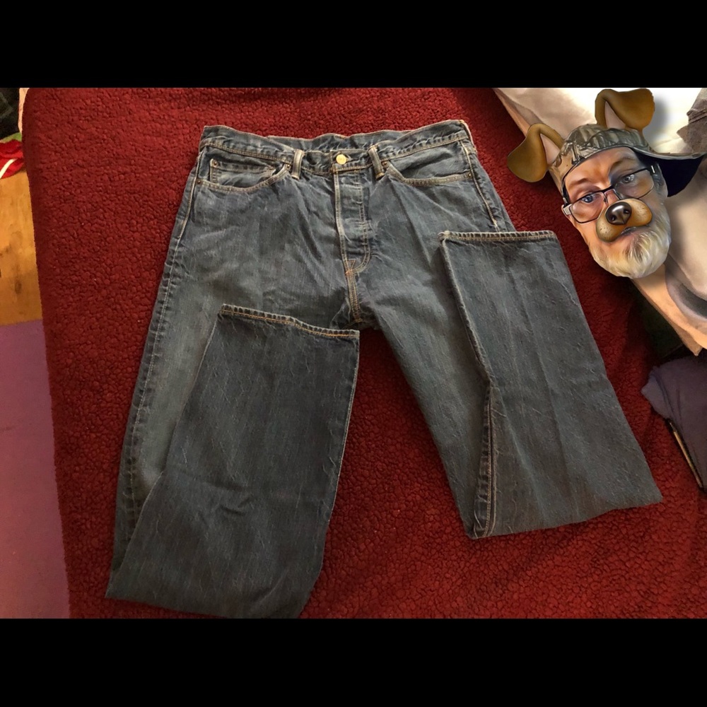 Levi Strauss 562 Mens Button-Fly Jeans Size 36x36